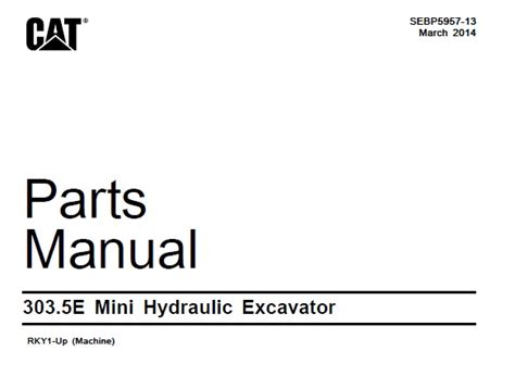 cat 303.5 mini excavator manual